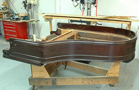 Kranich and Bach Piano Side View